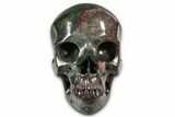 Polished Dragon's Blood Jasper Skull - South Africa #382195-1
